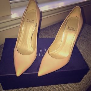 Nude Leather Pumps